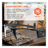 ergodyne® Skullerz Dagr Safety Glasses, Black Nylon Impact Frame, Anti-Fog Clear Polycarbonate Lens, Ships in 1-3 Business Days (EGO52003) Each