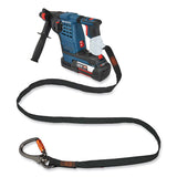 ergodyne® Squids 3129 Tool Lanyard w/Double-Locking Swivel Carabiner+Loop, 40 lb Max Work Cap, 76", Black, Ships in 1-3 Business Days (EGO19137) Each