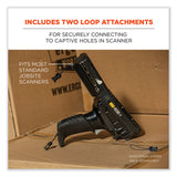 ergodyne® Squids 3138 Padded Barcode Scanner Lanyard Harness, 33" Arm Straps,18.5" Lanyard,Black/Orange/Gray,Ships in 1-3 Business Days (EGO19189) Each