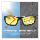 ergodyne® Skullerz Odin Safety Glasses, Black Nylon Impact Frame, Yellow Polycarbonate Lens, Ships in 1-3 Business Days (EGO50050) Each