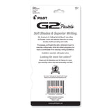 Pilot® G2 Pastel Gel Pen, Retractable, Fine 0.7 mm, Assorted Pastel Ink and Barrel Colors, 5/Pack (PIL14171) Pack of 5