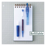 Pilot® Precise Gel BeGreen Gel Pen, Retractable, Fine 0.7 mm, Blue Ink, Translucent Blue Barrel, Dozen (PIL15002) 1 Dozen