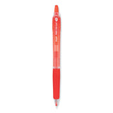 Pilot® Precise Gel BeGreen Gel Pen, Retractable, Fine 0.7 mm, Red Ink, Translucent Red Barrel, Dozen (PIL15003) 1 Dozen