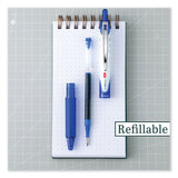 Pilot® VBall RT Liquid Ink Roller Ball Pen, Retractable, Fine 0.7 mm, Blue Ink, Blue/White Barrel, Dozen (PIL26207) 1 Dozen
