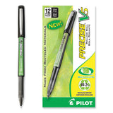 Pilot® Precise V5 BeGreen Roller Ball Pen, Stick, Extra-Fine 0.5 mm, Black Ink, Black Barrel, Dozen (PIL26300) 1 Dozen