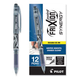 Pilot® FriXion Point Erasable Gel Pen, Stick, Extra-Fine 0.5 mm, Black Ink, Black/Silver/Smoke Barrel, Dozen (PIL31573) 1 Dozen