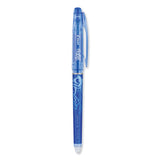 Pilot® FriXion Point Erasable Gel Pen, Stick, Extra-Fine 0.5 mm, Blue Ink, Blue/Silver/Transparent Blue Barrel, Dozen (PIL31574) 1 Dozen