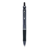 Pilot® Acroball Colors Advanced Ink Hybrid Gel Pen, Retractable, Medium 1 mm, Black Ink, Smoke/Black Barrel (PIL31821) 1 Dozen