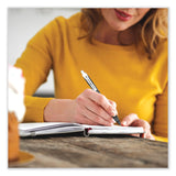 Pilot® RexGrip BeGreen Ballpoint Pen, Retractable, Medium 1 mm, Black Ink, Smoke/Black Barrel, Dozen (PIL32370) 1 Dozen