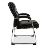 Alera® Alera Hildred Series Guest Chair, 25" x 28.94" x 37.8", Black Seat, Black Back, Chrome Base (ALEHD4319) Each