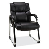 Alera® Alera Hildred Series Guest Chair, 25" x 28.94" x 37.8", Black Seat, Black Back, Chrome Base (ALEHD4319) Each