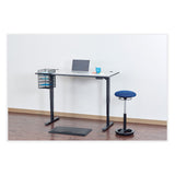 Safco® Onyx Horizontal Hanging Storage, 5 Sections, Letter Size Files, 10.25" x 12.4" x 14.4", Black, Ships in 1-3 Business Days (SAF3240BL) Each