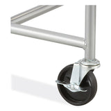 Safco® Sled Base Stack Chair Cart, Metal, 500 lb Capacity, 23.5" x 27.5" x 17", Silver, Ships in 1-3 Business Days (SAF4190SL) Each