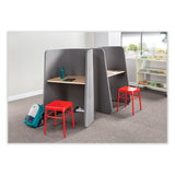 Safco® Steel GuestBistro Stool, Backless, Supports Up to 250 lb, 18" Seat Height, Red Seat, Red Base, Ships in 1-3 Business Days (SAF6604RD) Each