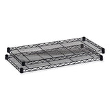 Safco® Commercial Extra Shelf Pack, 48w x 18d x 1h, Steel, Black, 2/Pack (SAF5242BL) Pack of 2