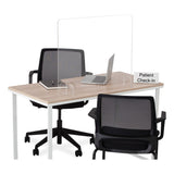 Safco® Medina Conference Chair, Supports Up to 300 lb, 17" to 22" Seat Height, Black Seat/Back/Base, Ships in 1-3 Business Days (SAF6828BL) Each