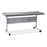 NPS® Flip-N-Store Training Table, Rectangular, 24 x 60 x 29.5, Charcoal Gray, Ships in 1-3 Business Days (NPSBPFT246020) Each
