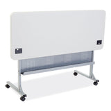 NPS® Flip-N-Store Training Table, Rectangular, 24 x 60 x 29.5, Speckled Gray, Ships in 1-3 Business Days (NPSBPFT2460) Each