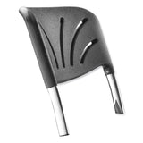 NPS® Backrest for NPS 6600 Series Elephant Z-Stools, 16.25 x 4.5 x 19, Plastic/Steel, Black, Ships in 1-3 Business Days (NPS6600B) Each