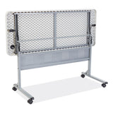 NPS® Flip-N-Store Training Table, Rectangular, 24 x 60 x 29.5, Speckled Gray, Ships in 1-3 Business Days (NPSBPFT2460) Each