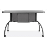 Oklahoma Sound® Teacher's WorkPod Desk, 48" x 24" x 30", Charcoal Slate, Ships in 1-3 Business Days (NPSTWPD) Each