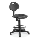 NPS® 6700 Series Polyurethane Adj Height Task Chair, Supports 300 lb, 22"-32" Seat Ht, Black Seat/Back/Base, Ships in 1-3 Bus Days (NPS6722HB) Each