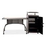 Oklahoma Sound® Teacher's WorkPod Desk and Lectern Kit, 68" x 24" x 41", Charcoal Gray, Ships in 1-3 Business Days (NPSTWP) Each