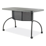 Oklahoma Sound® Teacher's WorkPod Desk, 48" x 24" x 30", Charcoal Slate, Ships in 1-3 Business Days (NPSTWPD) Each