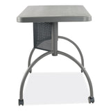 Oklahoma Sound® Teacher's WorkPod Desk, 48" x 24" x 30", Charcoal Slate, Ships in 1-3 Business Days (NPSTWPD) Each
