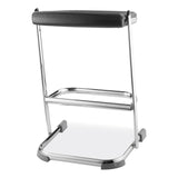 NPS® 6600 Series Elephant Z-Stool, Backless, Supports Up to 500lb, 24" Seat Height, Black Seat, Chrome Frame,Ships in 1-3 Bus Days (NPS6624) Each