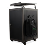 Oklahoma Sound® Teacher's WorkPod Lectern, 20 x 24 x 41, Charcoal Slate/Black, Ships in 1-3 Business Days (NPSTWPL) Each