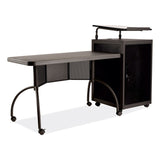 Oklahoma Sound® Teacher's WorkPod Desk and Lectern Kit, 68" x 24" x 41", Charcoal Gray, Ships in 1-3 Business Days (NPSTWP) Each