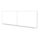 Ghent Non-Magnetic Whiteboard with Aluminum Frame, 144.63 x 48.47, White Surface, Satin Aluminum Frame, Ships in 7-10 Business Days (GHEM24124) Each