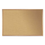Ghent Natural Cork Bulletin Board with Frame, 120.5 x 48.5, Tan Surface, Oak Frame, Ships in 7-10 Business Days (GHEWK410) Each