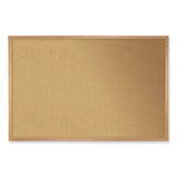 Ghent Natural Cork Bulletin Board with Frame, 144.5 x 48.5, Tan Surface, Oak Frame, Ships in 7-10 Business Days (GHEWK412) Each