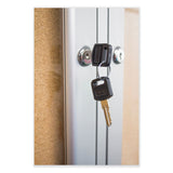 Ghent 3 Door Enclosed Natural Cork Bulletin Board with Satin Aluminum Frame, 96 x 48, Tan Surface, Ships in 7-10 Business Days (GHEPA34896K) Each