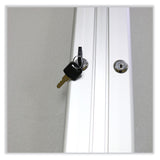 Ghent Enclosed Outdoor Bulletin Board, 72 x 36, Silver Surface, Satin Aluminum Frame, Ships in 7-10 Business Days (GHEPA33672VX193) Each