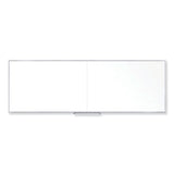 Ghent Non-Magnetic Whiteboard with Aluminum Frame, 144.63 x 48.47, White Surface, Satin Aluminum Frame, Ships in 7-10 Business Days (GHEM24124) Each