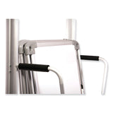 Ghent Nexus Easel Whiteboard, 32 x 76.13, White Surface, Satin Aluminum Frame, Ships in 7-10 Business Days (GHENEX204EP4FR) Each