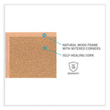 Ghent Natural Cork Bulletin Board with Frame, 120.5 x 48.5, Tan Surface, Oak Frame, Ships in 7-10 Business Days (GHEWK410) Each