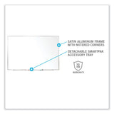 Ghent Non-Magnetic Whiteboard with Aluminum Frame, 144.63 x 48.47, White Surface, Satin Aluminum Frame, Ships in 7-10 Business Days (GHEM24124) Each