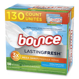 Bounce® Fabric Softener Sheets, Outdoor Fresh and Clean, 130 Sheets/Box, 3 Boxes/Carton (PGC05151) Case of 3