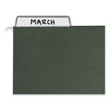 Smead™ 100% Recycled Hanging File Folders with ProTab Kit, Letter Size, 1/3-Cut, Standard Green (SMD64195) 1 KT