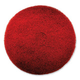 SC Johnson Professional® EZ CARE Heavy Duty Scrub Pad, 16" Diameter, Red/Gray, 5/Carton (SJN319310) Case of 5