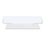Universal® Hanging File Folder Plastic Index Tabs, 1/3-Cut, Clear, 3.7" Wide, 25/Pack (UNV43313) Pack of 25