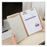 Universal® Six-Section Pressboard Classification Folders, 2" Expansion, 2 Dividers, 6 Fasteners, Letter Size, Gray Exterior, 10/Box (UNV10272) Each