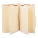 Universal® Six-Section Classification Folders, 2" Expansion, 2 Dividers, 6 Fasteners, Legal Size, Manila Exterior, 15/Box (UNV10310) Each