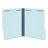 Universal® Top Tab Classification Folders, 1" Expansion, 2 Fasteners, Letter Size, Light Blue Exterior, 25/Box (UNV10415) Each