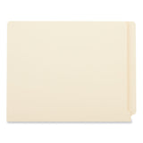 Universal® Reinforced End Tab Fastener Folders, 0.75" Expansion, 2 Fasteners, Letter Size, Manila Exterior, 50/Box (UNV13120) Box of 50