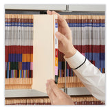 Universal® Deluxe Reinforced End Tab Folders, Straight Tabs, Legal Size, 0.75" Expansion, Manila, 100/Box (UNV13350) Box of 100